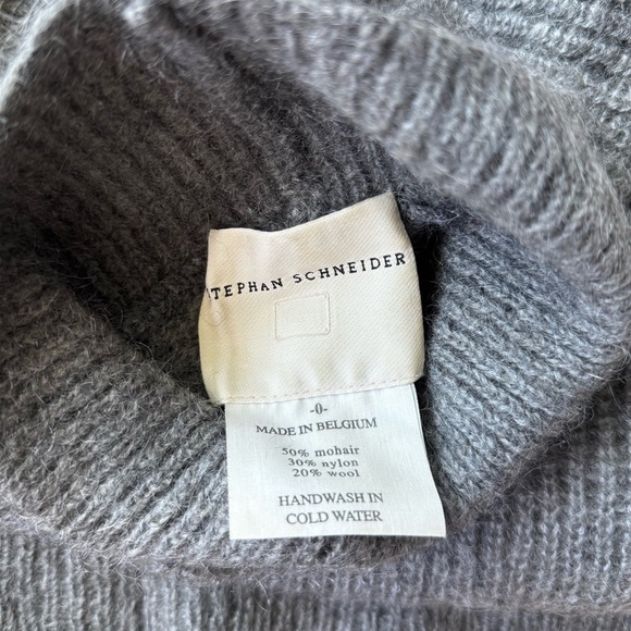 Stephan Schneider Take Turtleneck Gray Cement Mohair Wool Blend Turtleneck 0 XS - Picture 7 of 7